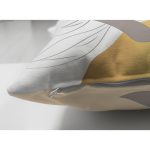 Çift Taraflı Beyaz Zemin Üzerinde Soyut Renkli Yaprak Desenli Modern Süet Yastık Kırlent Kılıfı Realhomes