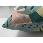 - Suet-K-7313-Gorsel3 - Realhomes Çift Taraflı Renkli Zemin Üzerinde Soyut Çizimli Yaprak Motifli Modern Süet Yastık Kırlent Kılıfı Realhomes