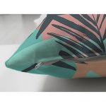 - Suet-K-7322-Gorsel3 - Realhomes  Çift Taraflı Renkli Zemin Üzerinde Onedraw Çizimli Yaprak Motifli Süet Yastık Kırlent Kılıfı Realhomes