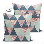 - Suet-K-7329-Gorsel2 - Realhomes Çift Taraflı Renkli Zemin Üzerinde Üçgen Desenli Dijital Baskılı Modern Süet Yastık Kırlent Kılıfı Realhomes