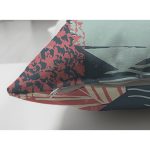 - Suet-K-7331-Gorsel3 - Realhomes Çift Taraflı Renkli Zemin Üzerinde Yaprak Motifli Dijital Baskılı Modern Süet Yastık Kırlent Kılıfı Realhomes