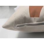 Çift Taraflı Hardal Zeminli Renkli Çizgi Desenli Dijital Baskılı Modern Süet Yastık Kırlent Kılıfı Realhomes