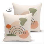 - Suet-K-7335-Gorsel2 - Realhomes Çift Taraflı Soft Renkli Onedraw Çizimli Dijital Baskılı Modern Süet Yastık Kırlent Kılıfı Realhomes