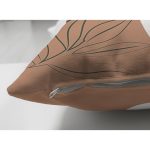 Çift Taraflı Beyaz Zeminde Onedraw Çizimli Bayan Silüeti Dijital Baskılı Modern Süet Yastık Kılıfı Realhomes