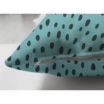 - Suet-K-7354-Gorsel3 - Realhomes  Çift Taraflı Renkli Zeminli Siyah Puantiye Desenli Dijital Baskılı Modern Süet Yastık Kırlent Kılıfı Realhomes