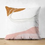 - Suet-K-7362-Gorsel1 - Realhomes Çift Taraflı Pastel Renkli Zeminli Onedraw Çizimli Dijital Baskılı Modern Süet Yastık Kırlent Kılıfı Realhomes