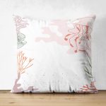 - Suet-K-7372-Gorsel1 - Realhomes Çift Taraflı Beyaz Zeminli Denizanası Motifli Dijital Baskılı Modern Süet Yastık Kırlent Kılıfı Realhomes