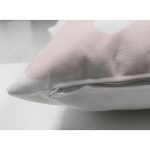 - Suet-K-7375-Gorsel3 - Realhomes Çift Taraflı Beyaz Zemin Üzerinde Botanical Face Dijital Baskılı Modern Süet Yastık Kırlent Kılıfı Realhomes