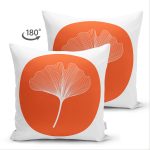 - Suet-K-7378-Gorsel2 - Realhomes Çift Taraflı Renkli Daire İçinde Ondraw Çizimli Yaprak Motifli Modern Süet Yastık Kırlent Kılıfı Realhomes