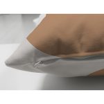 Çift Taraflı Renkli Zemin Üzerinde Onedraw Çizimli Yaprak Motifli Süet Yastık Kırlent Kılıfı Realhomes