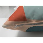 Çift Taraflı Renkli Zeminde Onedraw Çizimli Vazo Temalı Dijital Baskılı Modern Süet Kırlent Kılıfı Realhomes