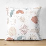 - Suet-K-7409-Gorsel1 - Realhomes Çift Taraflı Beyaz Zeminde Onedraw Çizimli Gökyüzü Temalı Dijital Baskılı Modern Süet Yastık Kılıfı Realhomes