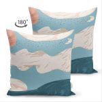 - Suet-K-7414-Gorsel2 - Realhomes Çift Taraflı Renkli Zeminde Soyut Çizimli Dijital Baskılı Modern Süet Yastık Kırlent Kılıfı Realhomes