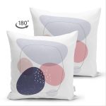 - Suet-K-7434-Gorsel2 - Realhomes Çift Taraflı Beyaz Zeminde Renkli Oval Desenli Dijital Baskılı Modern Süet Yastık Kırlent Kılıfı Realhomes
