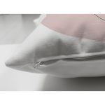 Çift Taraflı Beyaz Zeminde Renkli Oval Desenli Dijital Baskılı Modern Süet Yastık Kırlent Kılıfı Realhomes