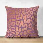 Çift Taraflı Renkli Zeminde Parlak Gorunumlu Çizim Dijital Baskılı Modern Süet Yastık Kırlent Kılıfı Realhomes