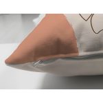 - Suet-K-7477-Gorsel3 - Realhomes Çift Taraflı Renkli Zeminli Onedraw Çizimli Yaprak Desenli Dijital Baskılı Modern Süet Yastık Kılıfı Realhomes