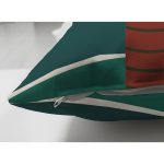 Çift Taraflı Renkli Zeminli Palmiye Desenli Dijital Baskılı Modern Süet Yastık Kırlent Kılıfı Realhomes