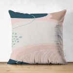 - Suet-K-7486-Gorsel1 - Realhomes  Çift Taraflı Soft Renkli Yaprak Desenli Dijital Baskılı Modern Süet Yastık Kırlent Kılıfı Realhomes