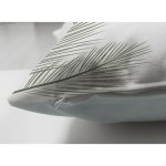 Çift Taraflı Beyaz Zeminli Onedraw Çizimli Ağaç Motifli Dijital Baskılı Modern Süet Kırlent Kılıfı Realhomes