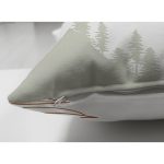 - Suet-K-7509-Gorsel3 - Realhomes Çift Taraflı Beyaz Zeminli Onedraw Çizimli Yaprak Motifli Dijital Baskılı Modern Süet Kırlent Kılıfı Realhomes