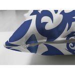 Çift Taraflı Beyaz Zeminli Çini Desenli Dijital Baskılı Modern Süet Yastık Kırlent Kılıfı Realhomes