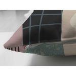 Çift Taraflı Renkli Zeminli Onedraw Çizimli Vazo Çiçek Süet Yastık Kırlent Kılıfı Realhomes