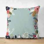 - Suet-K-7535-Gorsel1 - Realhomes Çift Taraflı Renkli Zeminli Renkli Çiçek Desenli Dijital Baskılı Modern Süet Yastık Kırlent Kılıfı Realhomes