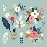 - Suet-K-7536-Gorsel1 - Realhomes Çift Taraflı Renkli Zeminli Renkli Çiçek Desenli Dijital Baskılı Modern Süet Yastık Kırlent Kılıfı Realhomes