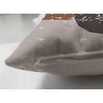 Çift Taraflı Renkli Zemin Üzerinde Onedraw Çizimli Obje Desenli Modern Süet Yastık Kırlent Kılıfı Realhomes