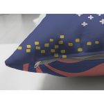 Çift Taraflı Beyaz Zeminli Renkli Onedraw Çizimli Dijital Baskılı Modern Süet Yastık Kırlent Kılıfı Realhomes