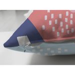 Çift Taraflı Beyaz Zeminli Renkli Onedraw Çizimli Dijital Baskılı Modern Süet Yastık Kırlent Kılıfı Realhomes