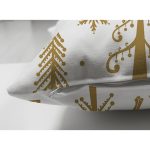 - Suet-K-7559-Gorsel3 - Realhomes Çift Taraflı Beyaz Zemin Üzerinde Gold Renkli Yılbaşı Temalı Modern Süet Yastık Kırlent Kılıfı Realhomes