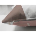 - Suet-K-7562-Gorsel3 - Realhomes Çift Taraflı Beyaz Zemin Üzerinde Pastel Renkli Yaprak Desenli Modern Süet Yastık Kırlent Kılıfı Realhomes