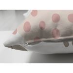 Çift Taraflı Beyaz Zemin Üzerinde Pastel Renkli Yaprak Desenli Modern Süet Yastık Kırlent Kılıfı Realhomes