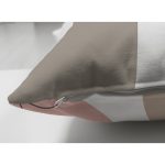 Çift Taraflı Beyaz Zemin Üzerinde Pastel Renkli Yaprak Desenli Modern Süet Yastık Kırlent Kılıfı Realhomes