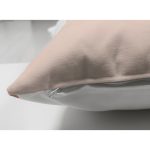 - Suet-K-7566-Gorsel3 - Realhomes Çift Taraflı Beyaz Zemin Üzerinde Onedraw Çizimli Bayan Silüeti Modern Süet Yastık Kırlent Kılıfı Realhomes