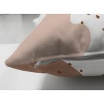 Çift Taraflı Beyaz Zemin Üzerinde Onedraw Çizimli Bayan Silüeti Modern Süet Yastık Kırlent Kılıfı Realhomes