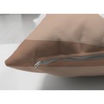 Çift Taraflı Pastel Zeminli Onedraw Çizimli Yaprak Desenli Dijital Baskılı Modern Süet Yastık Kılıfı Realhomes