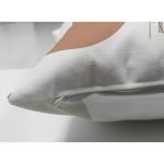 Çift Taraflı Pastel Zeminli Onedraw Çizimli Bayan Silüeti Dijital Baskılı Modern Süet Kırlent Kılıfı Realhomes