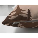 Çift Taraflı Pastel Zeminli Onedraw Çizimli Bayan Silüeti Dijital Baskılı Modern Süet Kırlent Kılıfı Realhomes