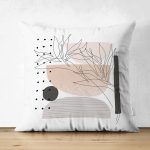 - Suet-K-7587-Gorsel1 - Realhomes Çift Taraflı Pastel Renkli Onedraw Çizimli Geometrik Desenli Modern Süet Yastık Kırlent Kılıfı Realhomes