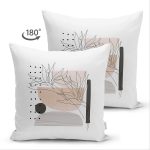 - Suet-K-7587-Gorsel2 - Realhomes Çift Taraflı Pastel Renkli Onedraw Çizimli Geometrik Desenli Modern Süet Yastık Kırlent Kılıfı Realhomes