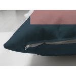 Çift Taraflı Renkli Zemin Üzerinde Pastel Renkli Yaprak Desenli Modern Süet Yastık Kırlent Kılıfı Realhomes