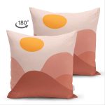 - Suet-K-7594-Gorsel2 - Realhomes Çift Taraflı Pastel Zemin Üzerinde Renkli Güneş Temalı Süet Yastık Kırlent Kılıfı Realhomes