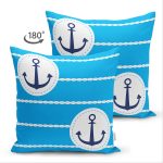 - Suet-K-7599-Gorsel2 - Realhomes Çift Taraflı Mavi Zemin Üzerinde Çapa Desenli Dijital Baskılı Modern Süet Yastık Kırlent Kılıfı Realhomes