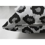 Çift Taraflı Gri Zemin Üzerinde Geometrik Çizim Dijital Baskılı Modern Süet Yastık Kırlent Kılıfı Realhomes