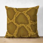 Çift Taraflı Renkli Zemin Üzerinde Geometrik Çizim Dijital Baskılı Modern Süet Yastık Kırlent Kılıfı Realhomes