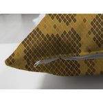 Çift Taraflı Renkli Zemin Üzerinde Geometrik Çizim Dijital Baskılı Modern Süet Yastık Kırlent Kılıfı Realhomes