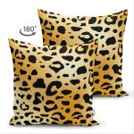 Çift Taraflı Renkli Zemin Üzerinde Siyah Detaylı Geometrik Çizim Süet Yastık Kırlent Kılıfı Realhomes